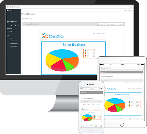 Bezlio for Crystal Reports - provides Crystal Reports viewing on the web