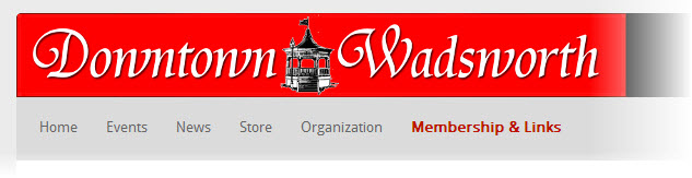 Downtown Wadsworth - Website by SaberLogic