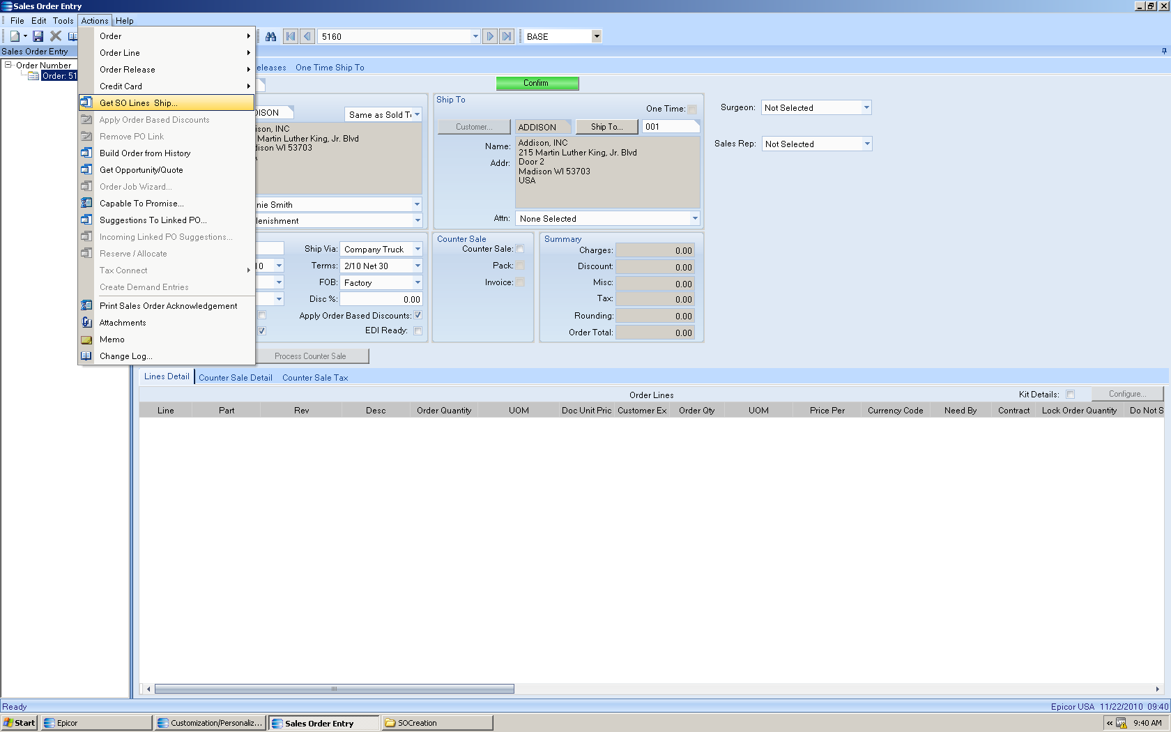 sales order pack slip auto creation for epicor erp