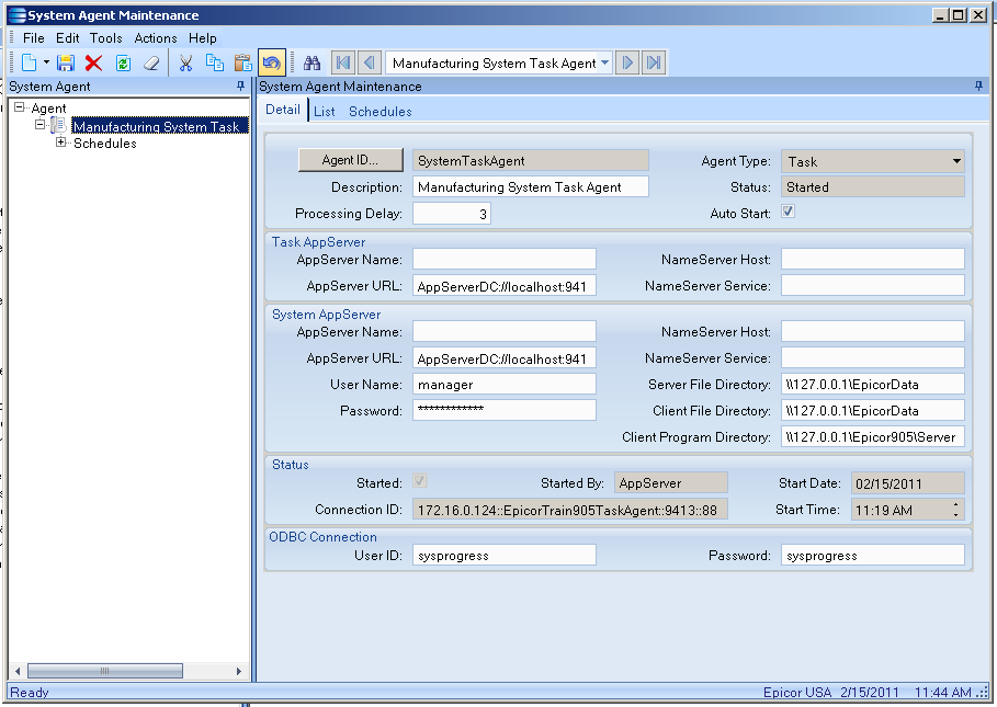 SaberLogic Blog - Automatic Job Closing in Epicor - Image 2 - Schedule the system agent 